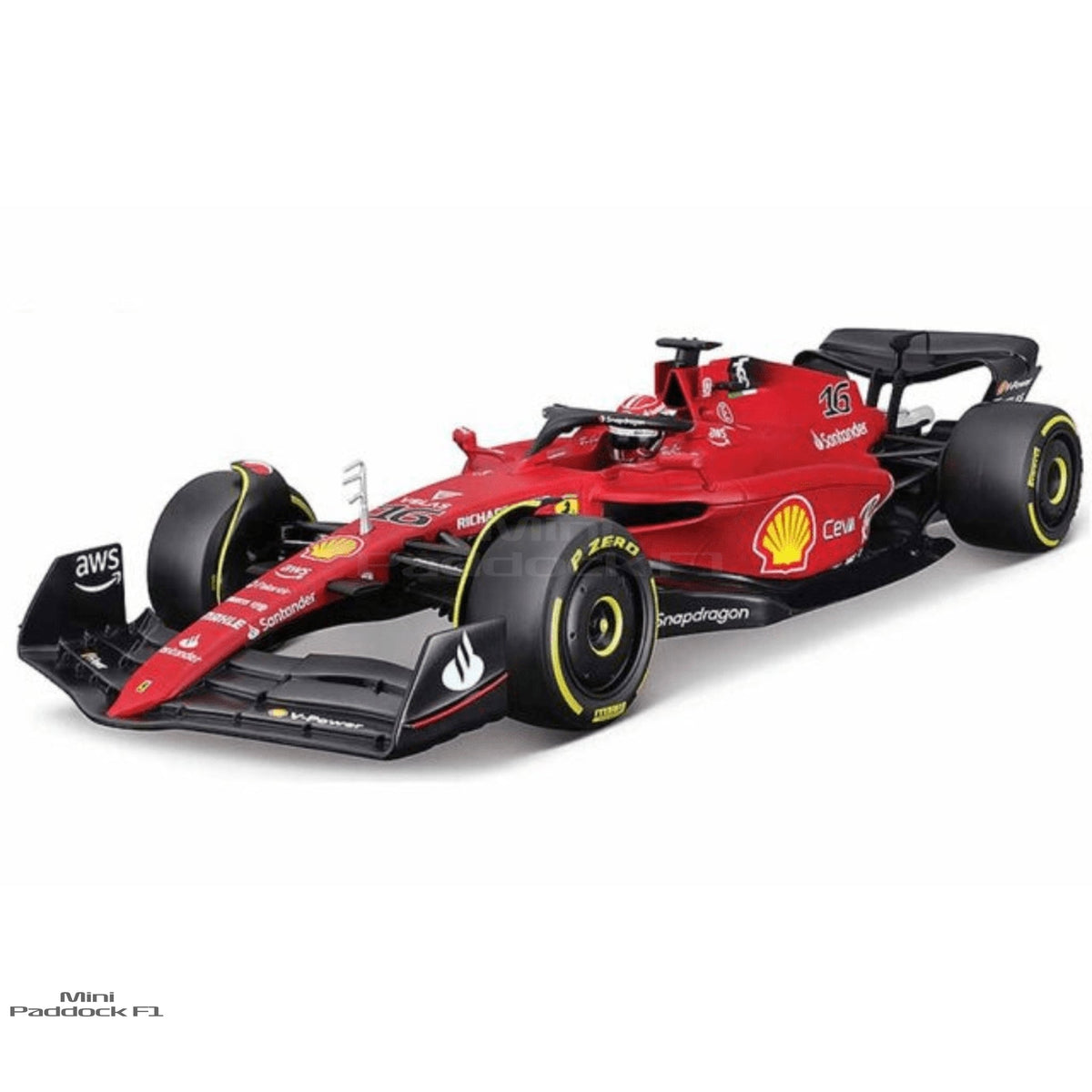 Ferrari F1-75 Charles Leclerc | Lançamento 2022 Premium com Piloto