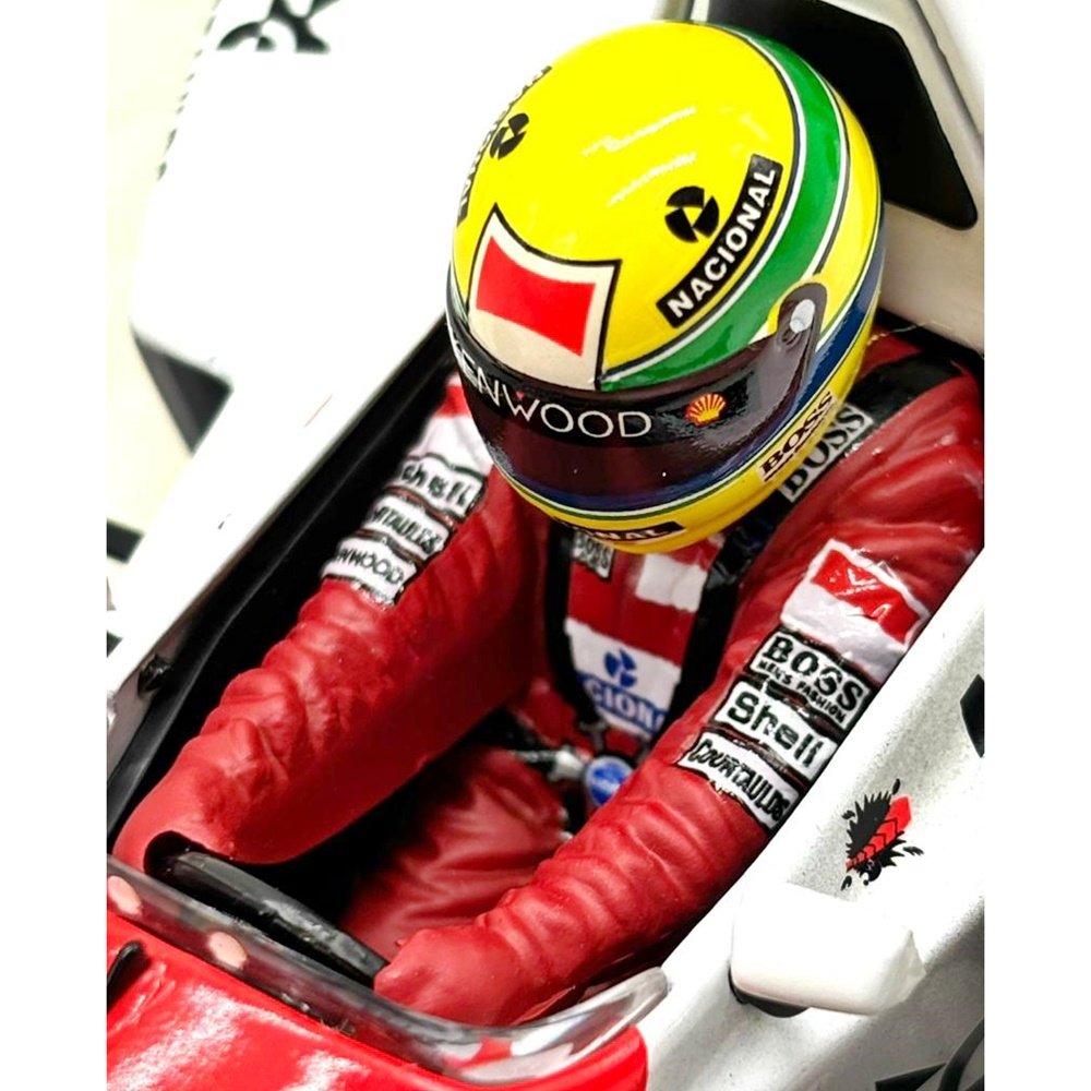 Miniatura Fórmula 1 McLaren Honda MP4/8 - Ayrton Senna - GP Europa 1993